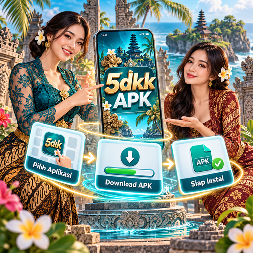 Ilustrasi panduan instalasi 5dkk di Android
